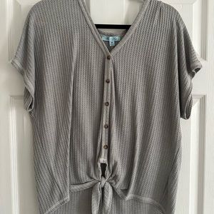 Light Grey Tie Shirt